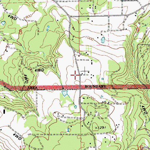 Topographic Map of Mosier Rural Fire District Station 2, OR