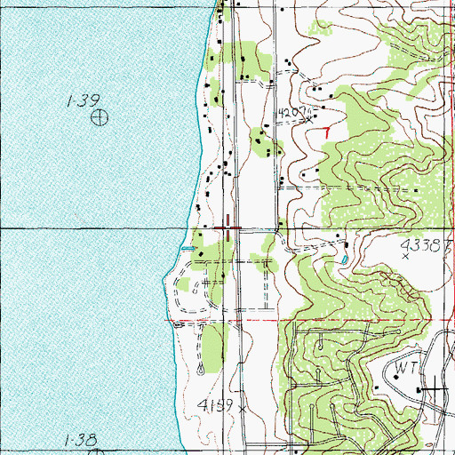 Topographic Map of Chiloquin Agency Lake Fire District Station 2, OR