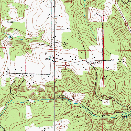 Topographic Map of Columbia River Fire and Rescue - Deer Island Station, OR
