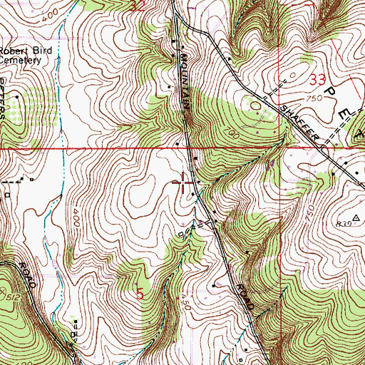Topographic Map of Tualatin Valley Fire and Rescue Station 57 Mountain Road, OR