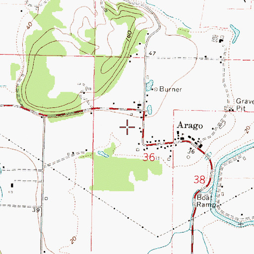 Topographic Map of Coquille Fire Department Station 2, OR