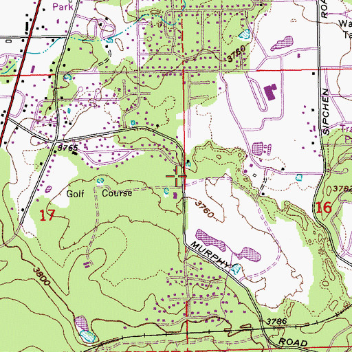 Topographic Map of Bend Fire Department Station 303 South Fire Station, OR