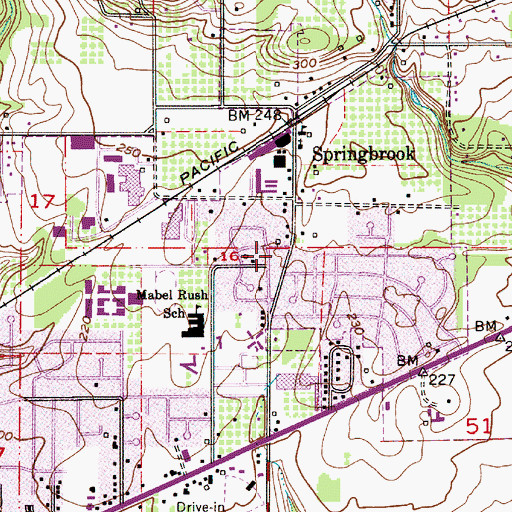 Topographic Map of Newberg Fire Department Station 21, OR