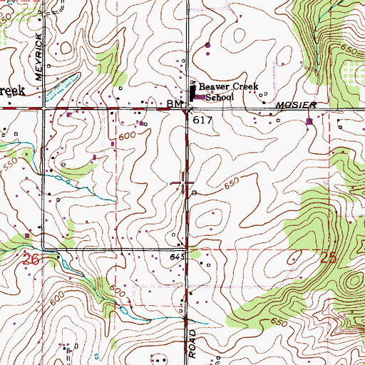 Topographic Map of Clackamas Fire District Number 1 Station 10 Beavercreek, OR