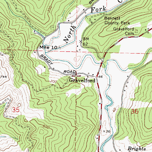 Topographic Map of Myrtle Point Fire Department Station 3, OR
