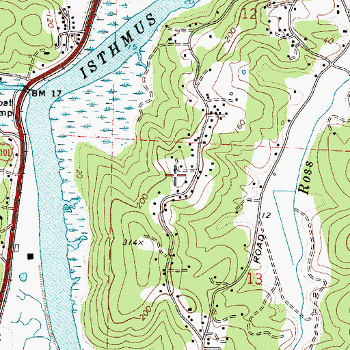 Topographic Map of Millington Rural Fire Protection District 5 Station 2, OR