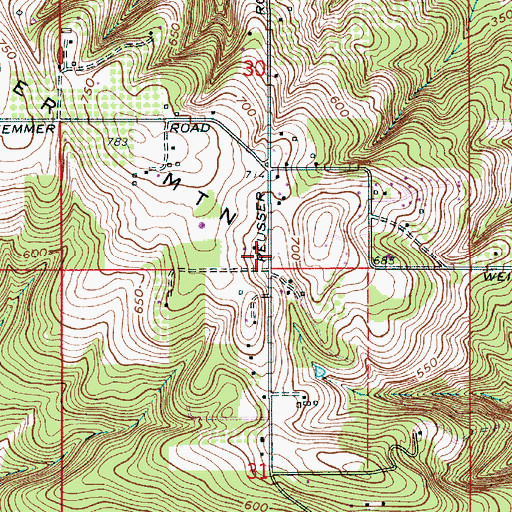 Topographic Map of Tualatin Valley Fire and Rescue Station 69 Cooper Mountain, OR