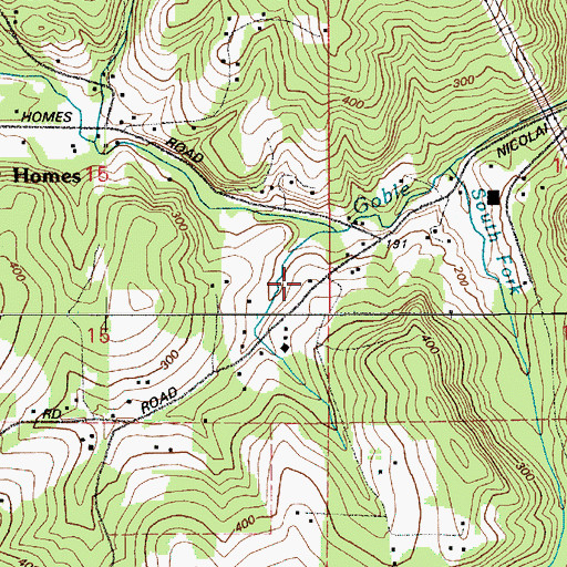 Topographic Map of Columbia River Fire and Rescue Goble, OR