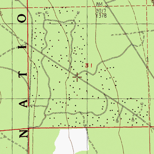 Topographic Map of Sisters - Camp Sherman Fire District Station 702 Tollgate Station, OR