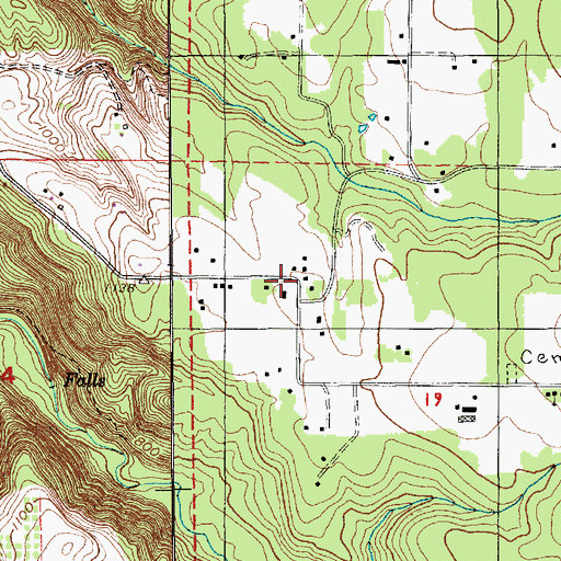Topographic Map of Estacada Rural Fire District Number 69 Station 115, OR