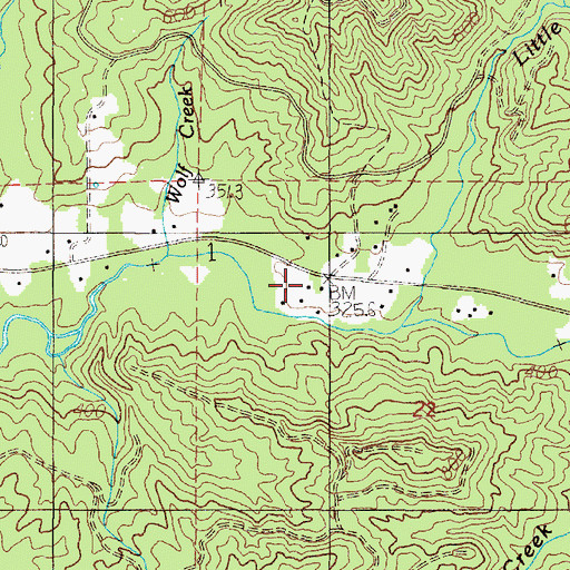 Topographic Map of Hamlet Volunteer Fire Department Necanicum Station, OR