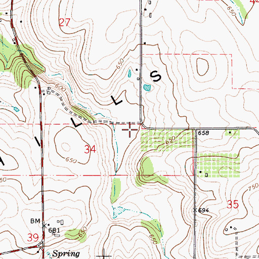 Topographic Map of Silverton Rural Fire Protection District Victor Point Station 2, OR