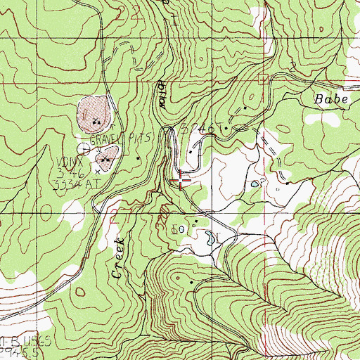 Topographic Map of Keno Rural Fire Protection District Station 4, OR