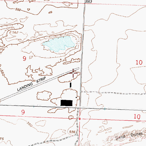 Topographic Map of Boardman Rural Fire Protection District Station 3, OR