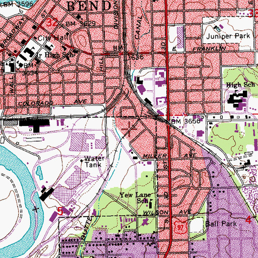 Topographic Map of United States Forest Service Fort Rock Fire Center, OR