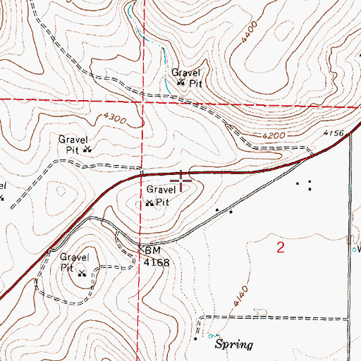 Topographic Map of Bureau of Land Management District Office Burns, OR