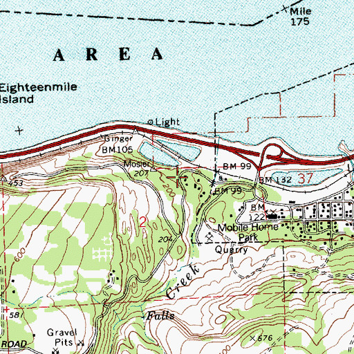 Topographic Map of Mosier Rural Fire Department, OR