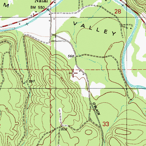 Topographic Map of Mist - Birkenfeld Rural Fire Protection District Burris Station, OR