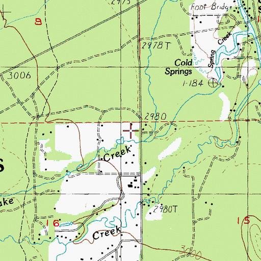 Topographic Map of Camp Sherman Fire Department, OR