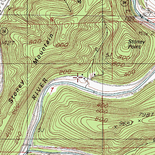 Topographic Map of Central Oregon Coast Fire and Rescue District 7 Station 7400, OR
