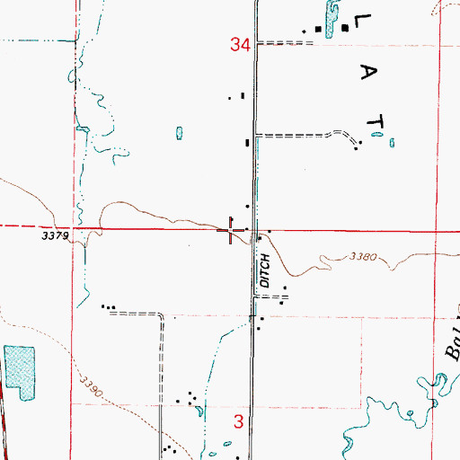 Topographic Map of Baker Rural Fire Protection District Lindley Road, OR