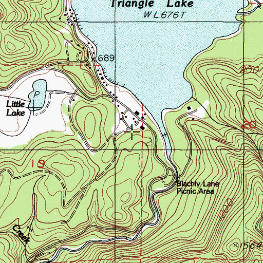 Topographic Map of Lake Creek Fire and Rescue, OR