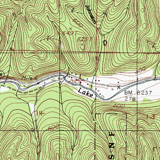Topographic Map of Swisshome - Deadwood Rural Fire Protection District Station 2, OR