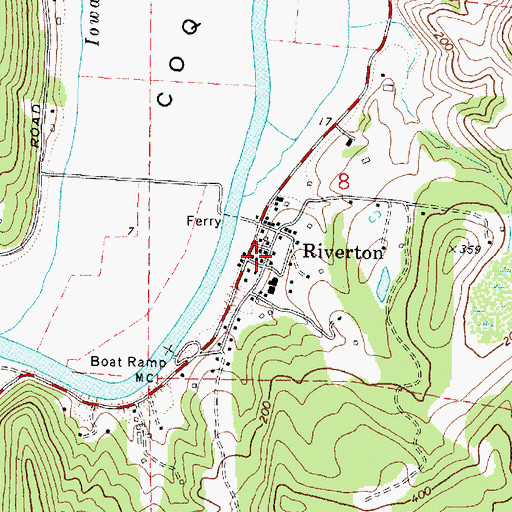 Topographic Map of Coquille Fire Department Station 3, OR