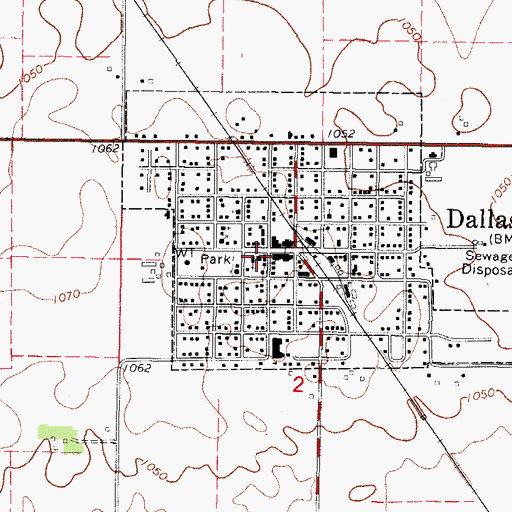 Topographic Map of Dallas Center Fire and Rescue, IA