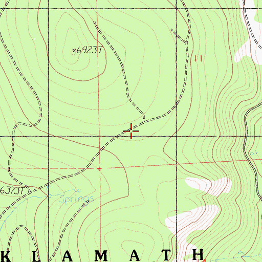 Topographic Map of Burnt Camp Trail, CA