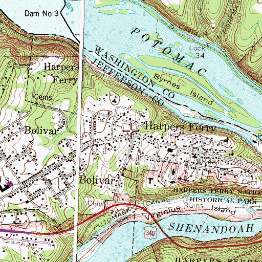 Topographic Map of Friendship Fire Company, WV