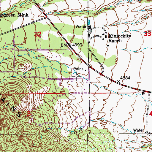Topographic Map of Ash Canyon, AZ