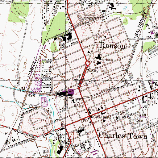 Topographic Map of Independent Fire Company, WV
