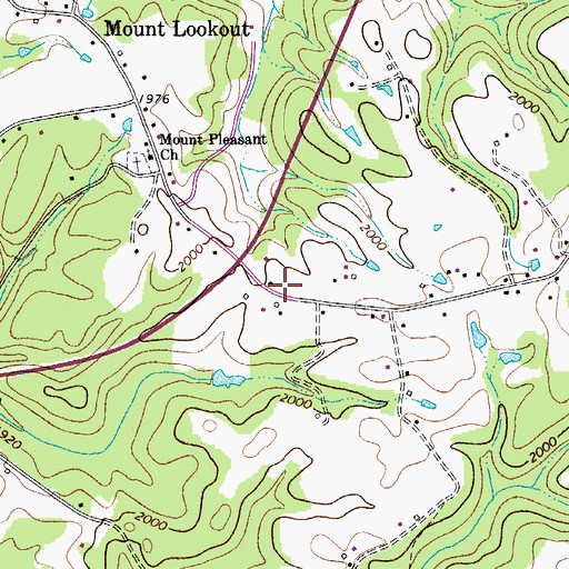 Topographic Map of Wilderness Volunteer Fire Department, WV