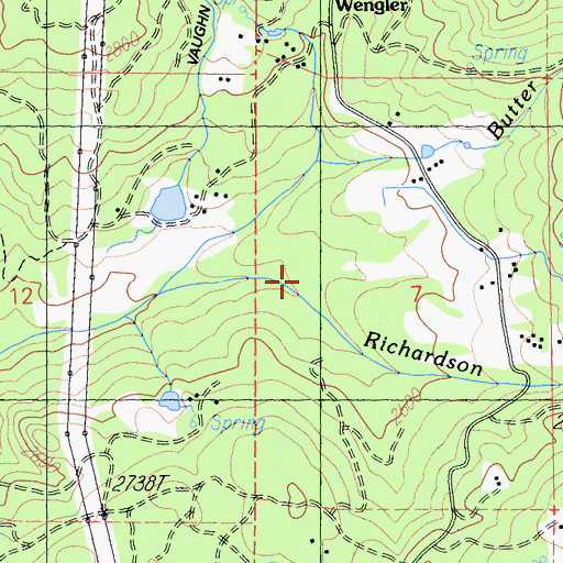 Topographic Map of Butter Creek, CA