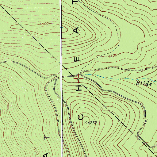 Topographic Map of Shavers Fork Fire Department and Rescue, WV