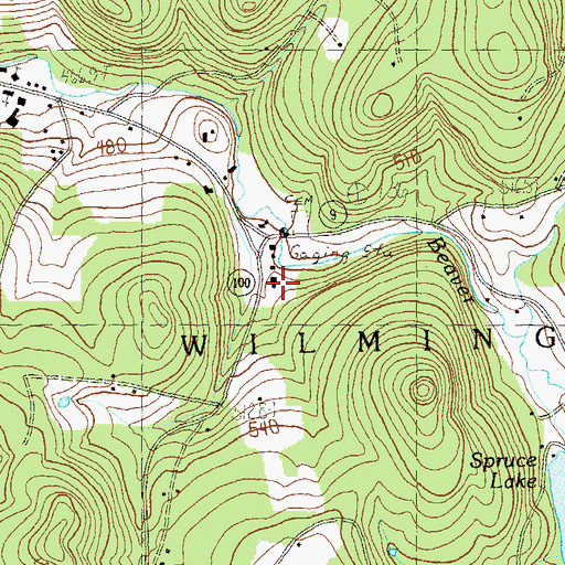 Topographic Map of Deerfield Valley Rescue Ambulance, VT