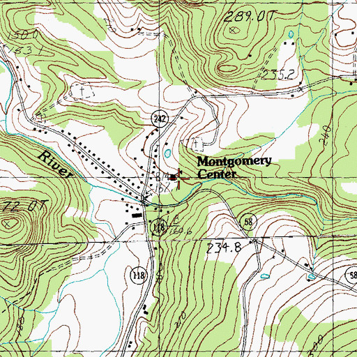 Topographic Map of Montgomery Rescue Squad, VT