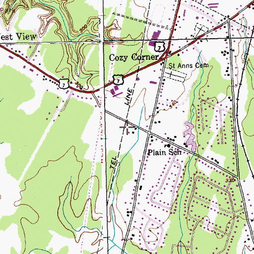 Topographic Map of Milton Rescue Squad, VT