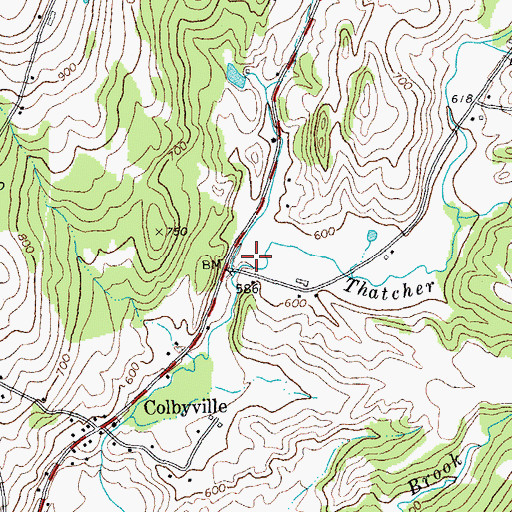 Topographic Map of Waterbury Ambulance Service Incorporated, VT