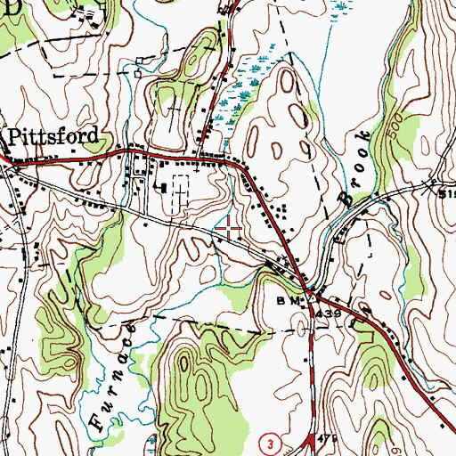 Topographic Map of Pittsford First Response Emergency Squad, VT