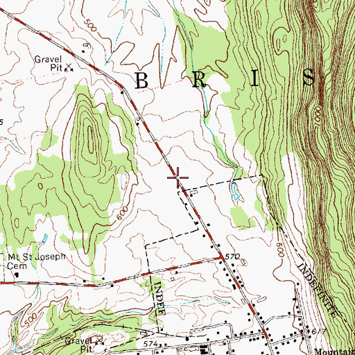 Topographic Map of Bristol Rescue Squad, VT