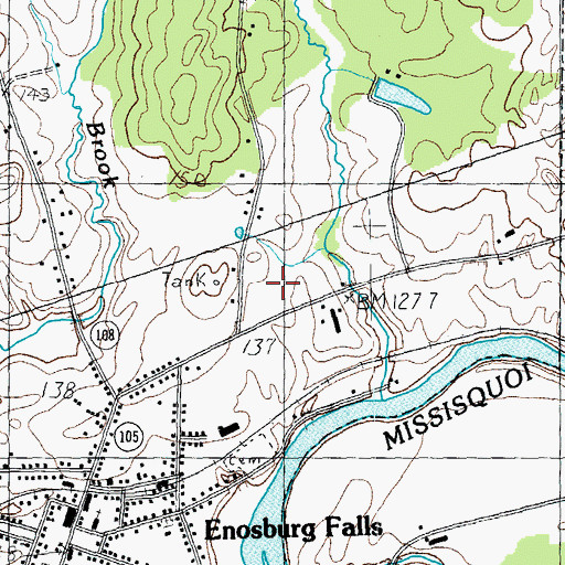 Topographic Map of Enosburgh Ambulance Service, VT