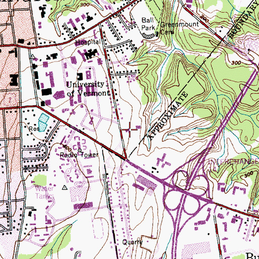 Topographic Map of UVM Rescue Station, VT