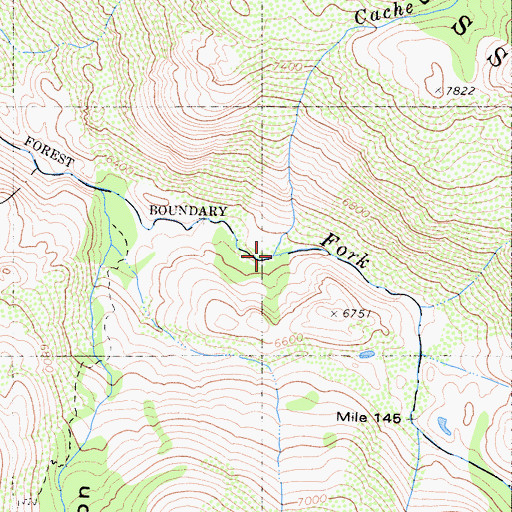 Topographic Map of Cache Creek, CA