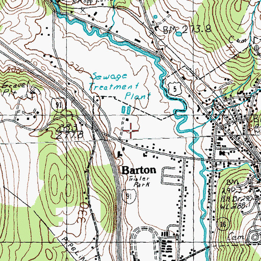 Topographic Map of Barton Ambulance Squad, VT