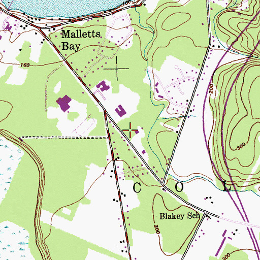 Topographic Map of Colchester Rescue Station, VT