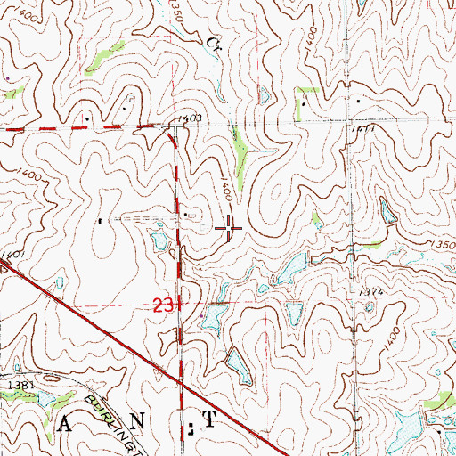 Topographic Map of Nebraska Heart Hospital, NE