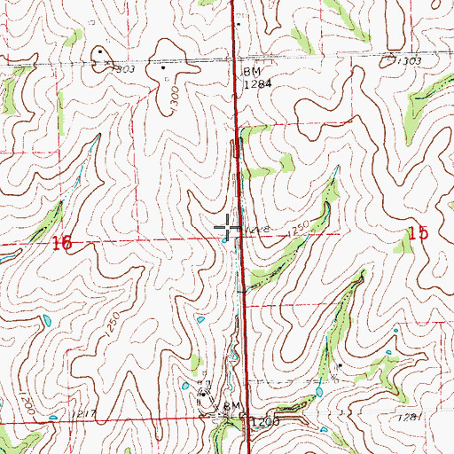 Topographic Map of Tecumseh State Correctional Institution Medical Service, NE