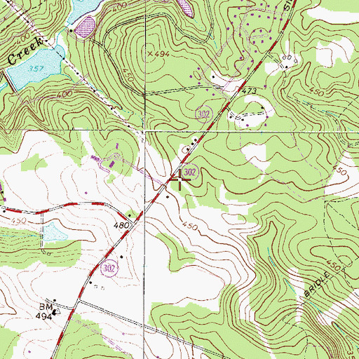 Topographic Map of Aiken Public Safety Station 4, SC